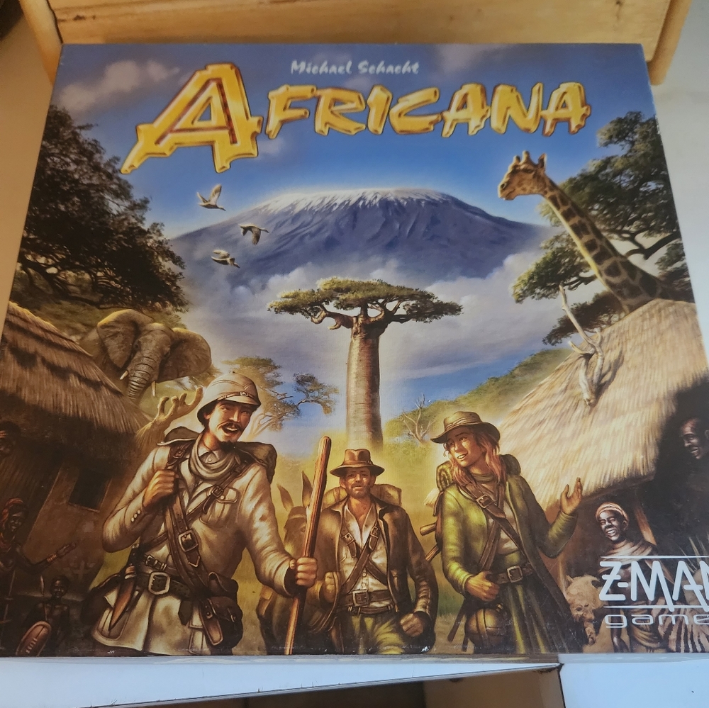 AFRICANA ADVENTURE Boardgame by Z-MAN games 2012 Acabus spiele